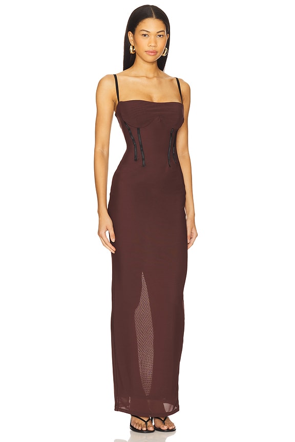 view 2 of 3 Allegra Maxi Dress in Cocoa
