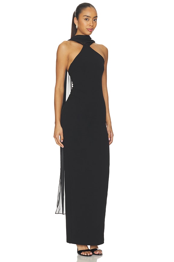 view 2 of 3 VESTIDO MARTINI HIGH NECK in Black