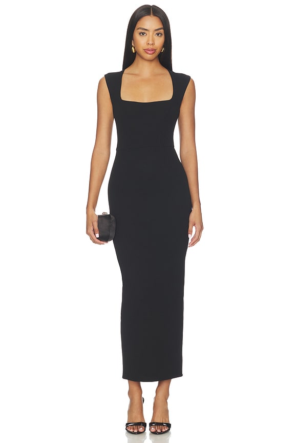 view 1 of 3 VESTIDO MIDI SAVANNAH in Black