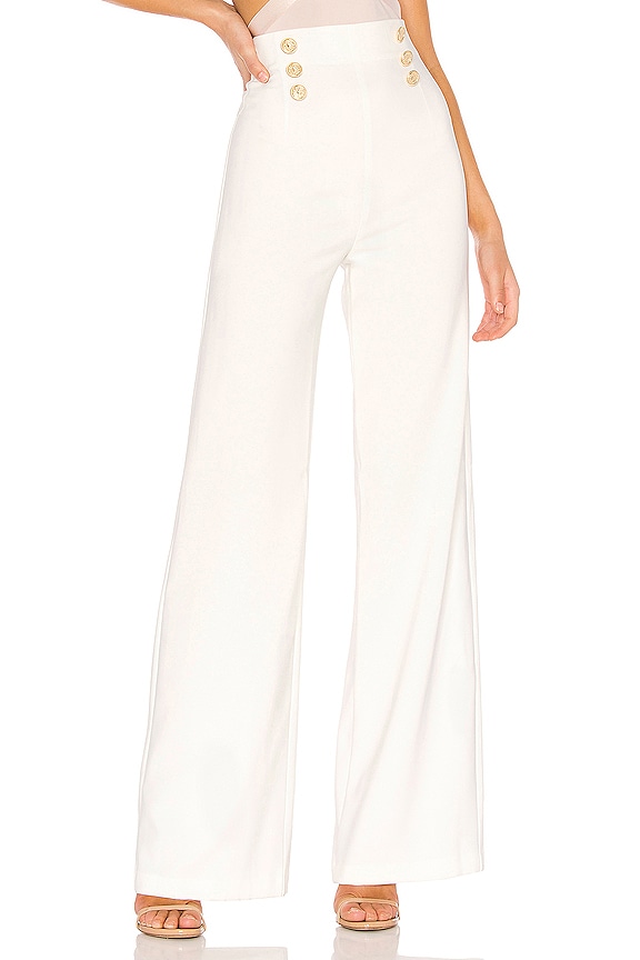 view 1 of 4 PANTALÓN PIERNA ANCHA MILANO in White