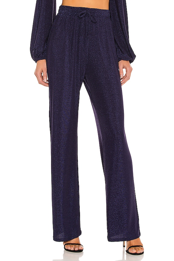 view 1 of 5 WIDE 팬츠 in Navy Lurex