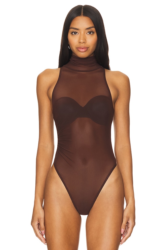 view 2 of 5 Eclipse Bodysuit in Cocoa