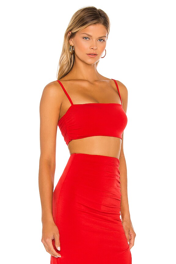 view 2 of 4 Aria Crop Top in Red
