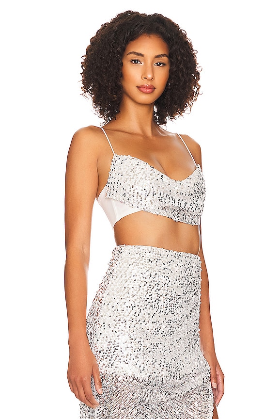 view 2 of 5 TOP CROPPED TALIA in Silver