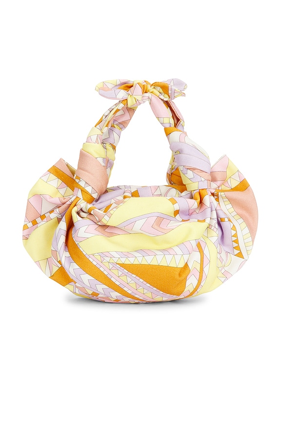 view 2 of 4 BOLSO HOMBRO KNOT in Orange & Pink Chevron