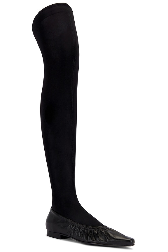 view 2 of 5 Over The Knee Ballerina Boot in Black