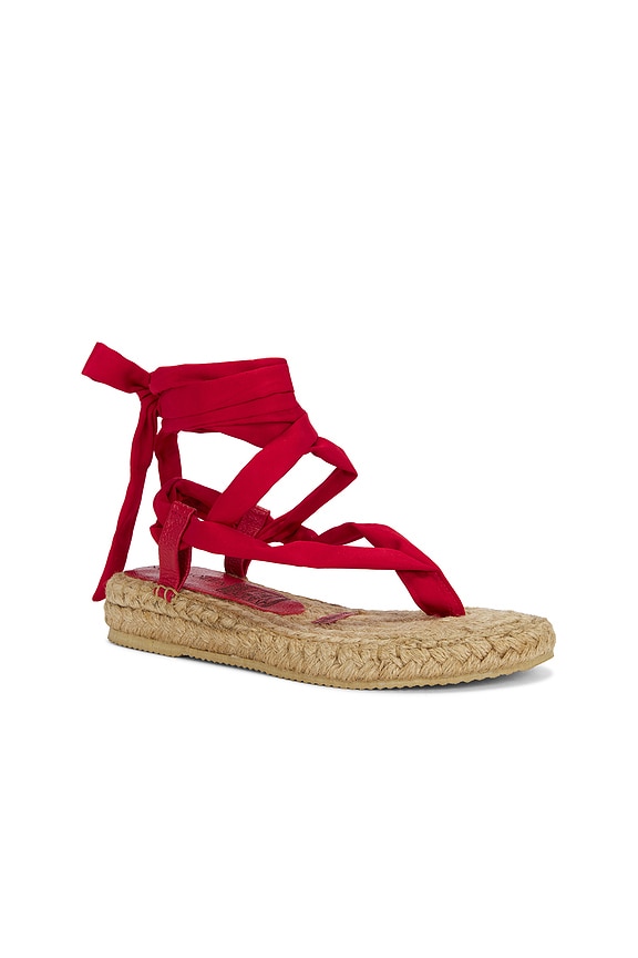 view 2 of 5 Summer Espadrille in Red
