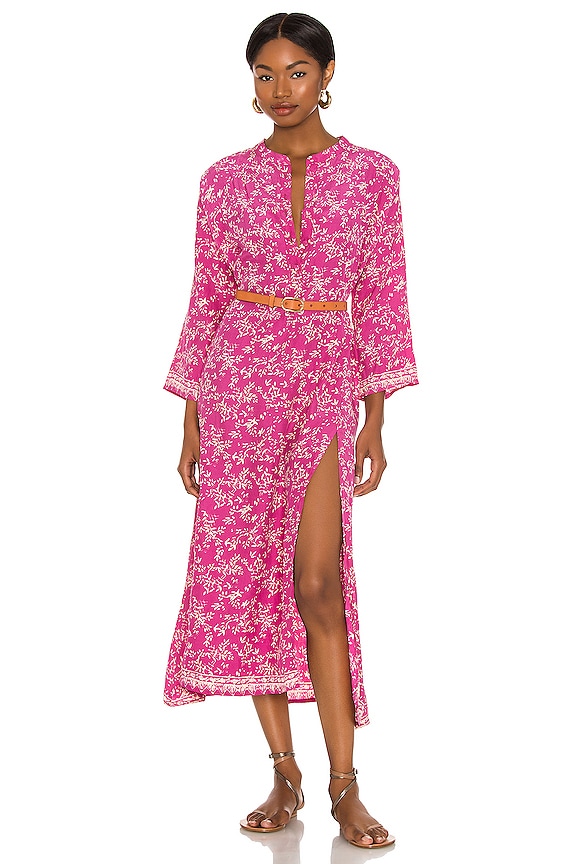 view 1 of 4 VESTIDO MIDI ISOBEL in Bamboo Punch