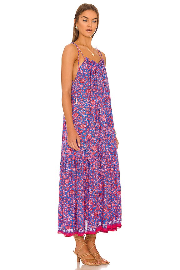 view 2 of 3 MAXIVESTIDO JERUSHA in Persian Blue & Rosso