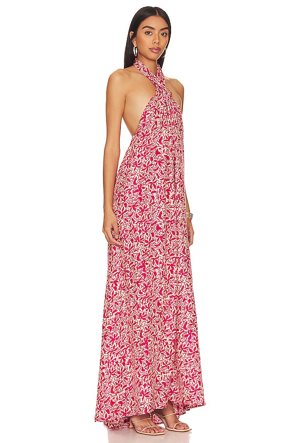 view 2 of 3 ASTRID マキシドレス in Gloriosa Print Flamingo