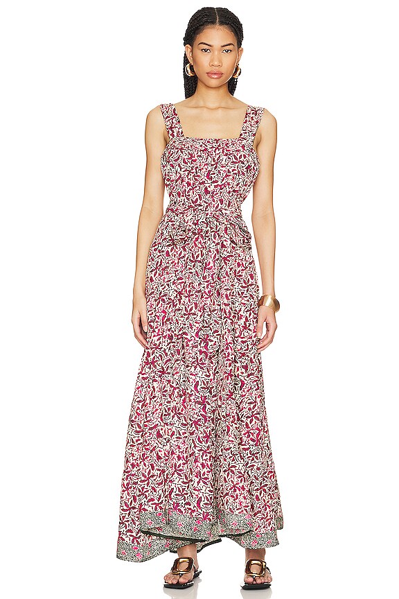 Natalie Martin Jasmine Maxi Dress in Gloriosa Print Watermelon REVOLVE