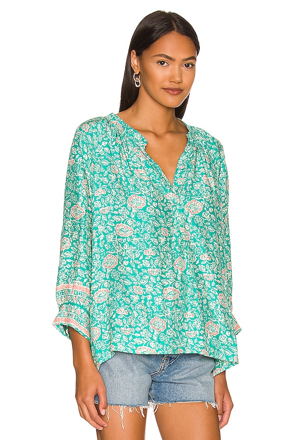 view 2 of 4 Remy Top in Floral Print Amalfi Sea