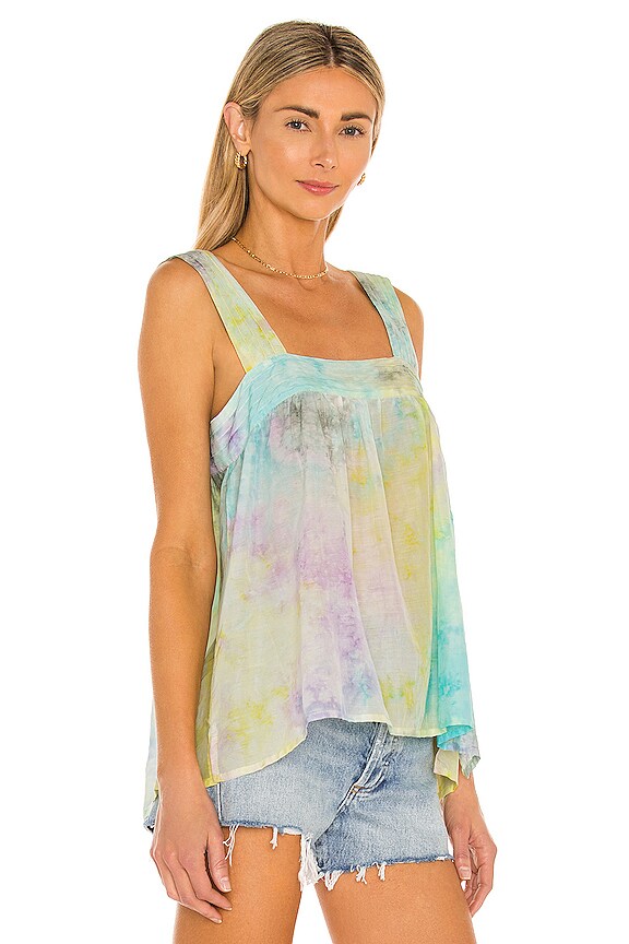 view 2 of 4 Jasmine Top in Rainbow Cloud