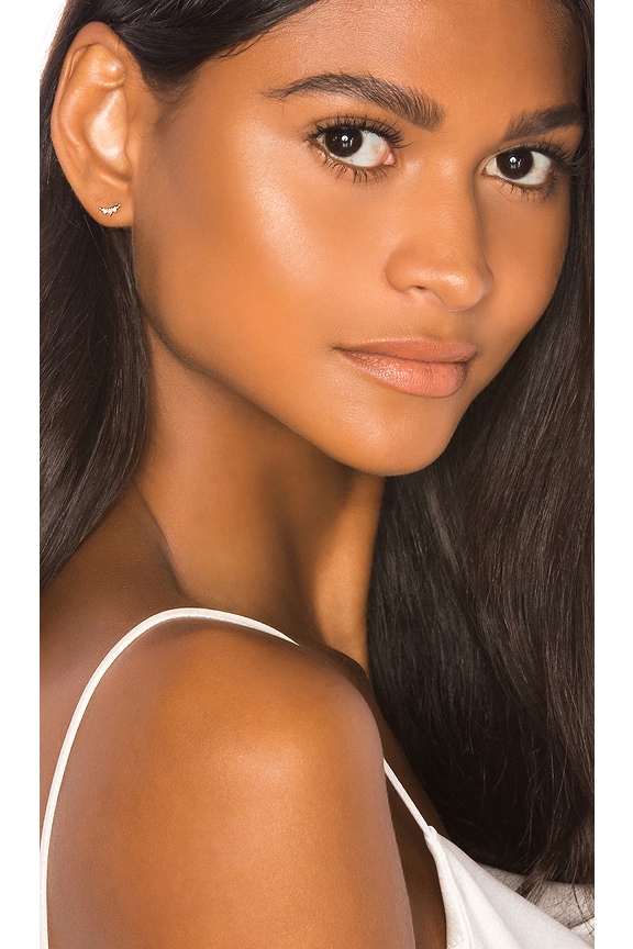 view 1 of 3 CLOUS D'OREILLES CRESCENT in Gold