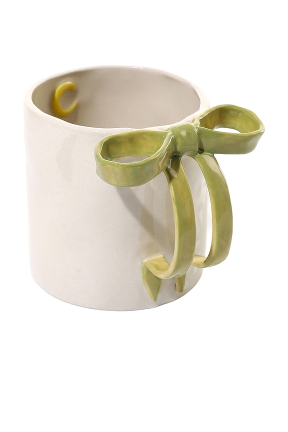 view 1 of 4 BowKnot Coffee Mug in Olive Green