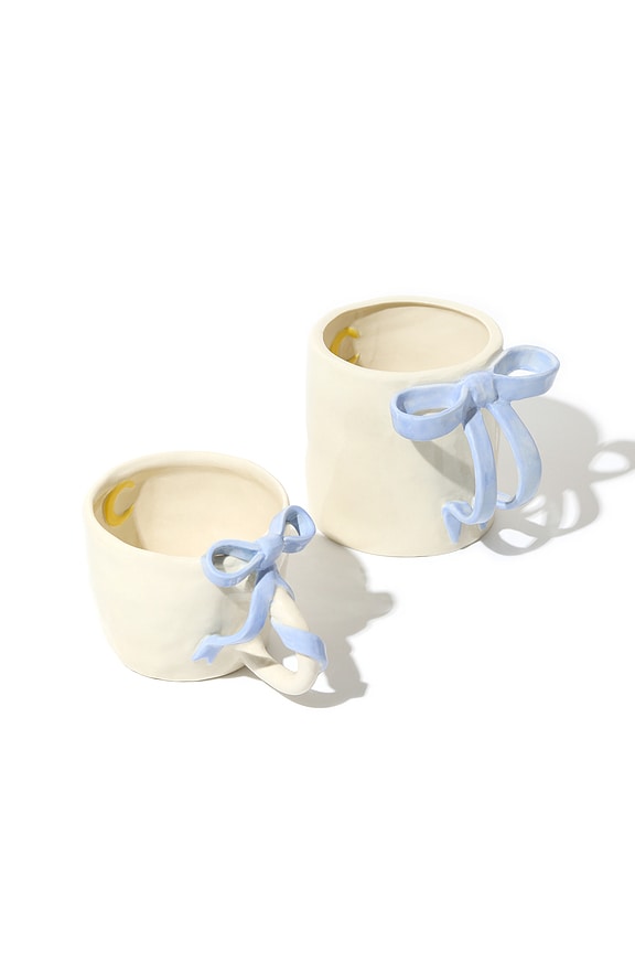 view 2 of 2 TAZA BOWKNOT COFFEE MUG in Baby Blue