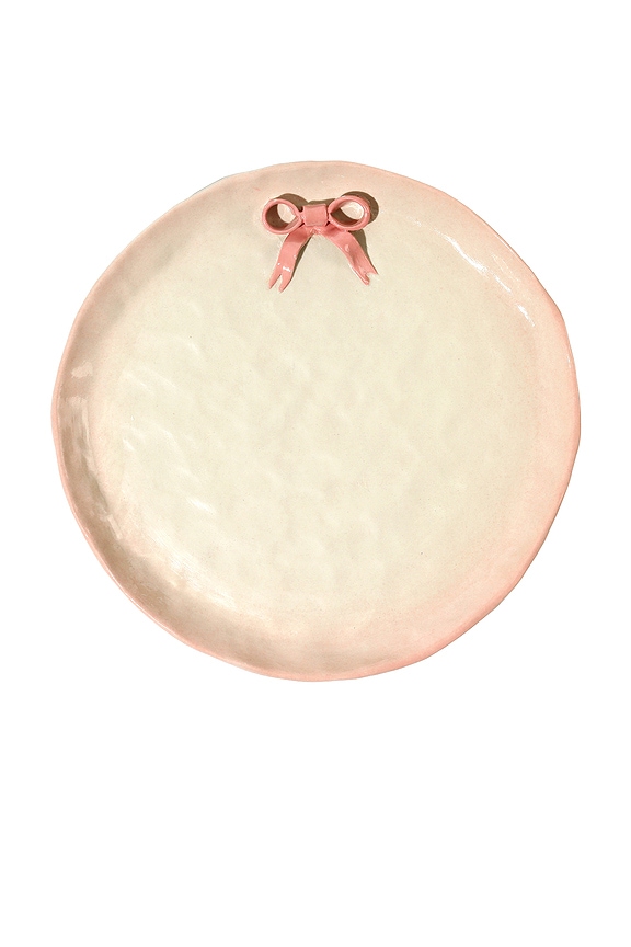 view 1 of 3 ПЛАСТИНА BOWKNOT DINNER PLATE in Blush Pink