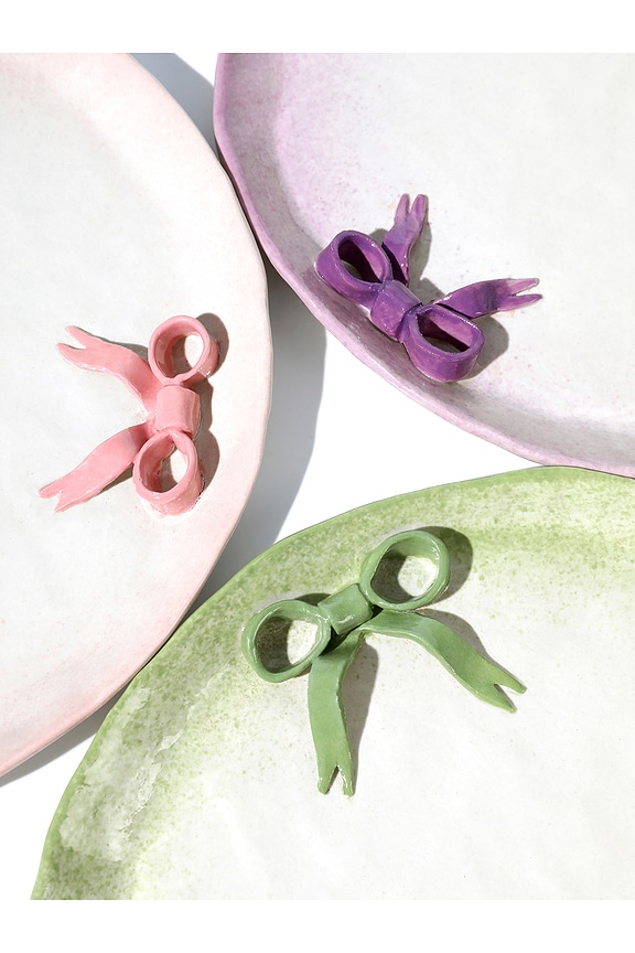 view 2 of 3 ПЛАСТИНА BOWKNOT DINNER PLATE in Olive Green