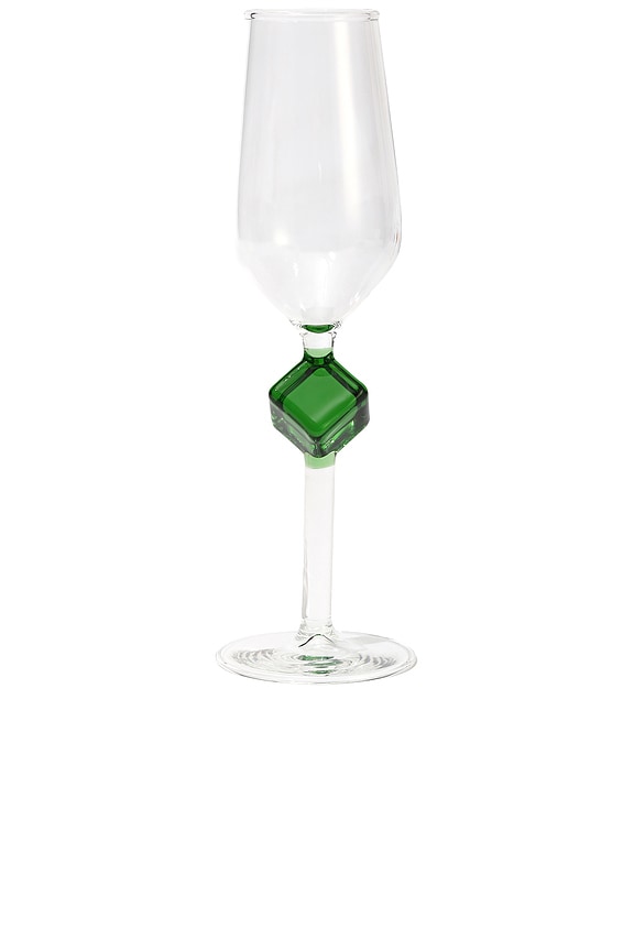 view 1 of 3 COPA DE CHAMPAGNE FLORENCE JEWELED CHAMPAGNE in Green