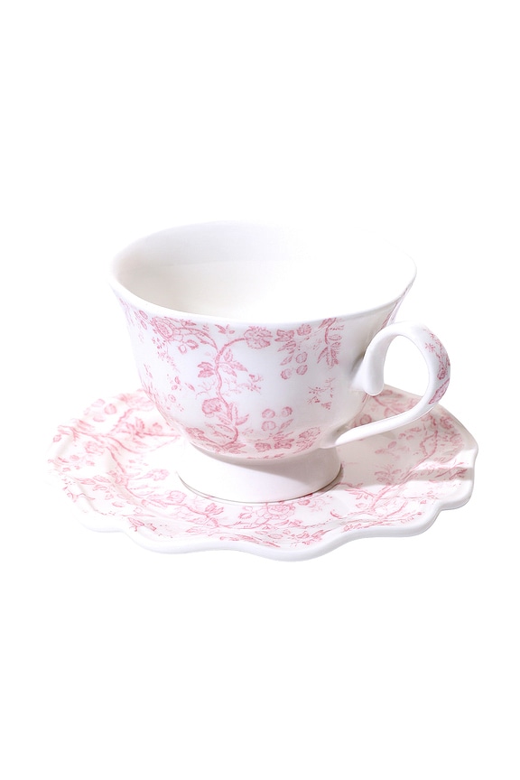 view 1 of 2 Rosy Bloom Teacup & Saucer in 