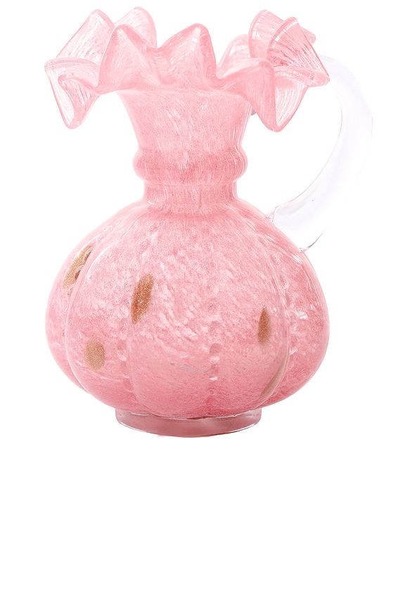 view 1 of 2 FLORERO ROSY DAWN RUFFLED VASE SMALL in 