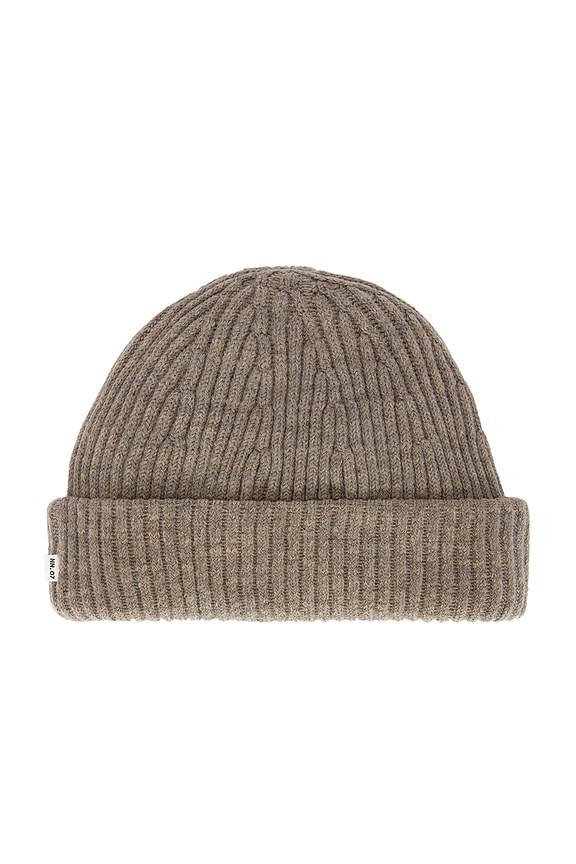 view 2 of 2 Rib Beanie in Khaki Beige