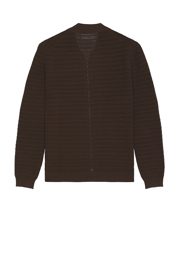 view 2 of 4 Gustav Long Sleeve Zip Sweater in Demitasse