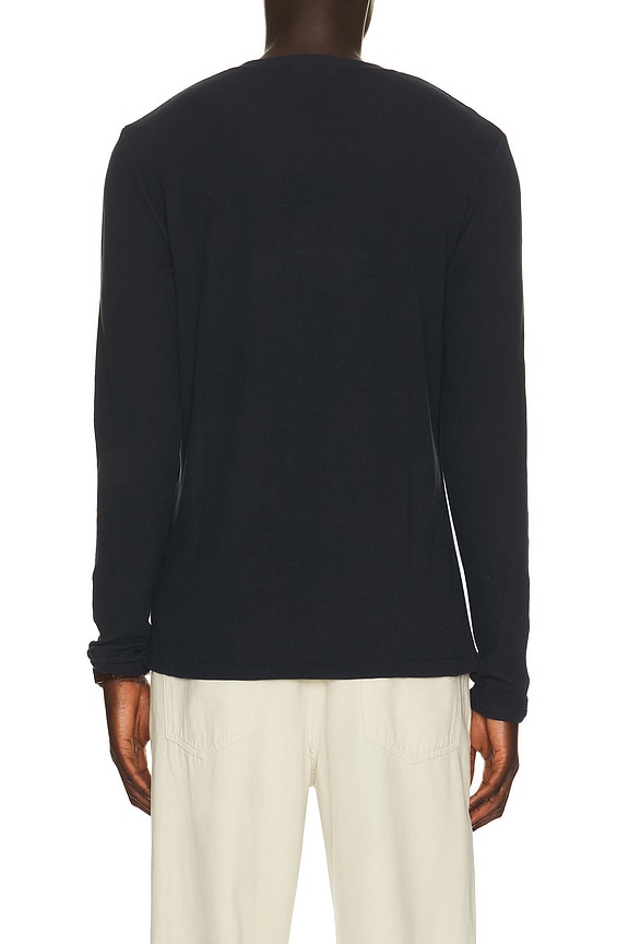 view 2 of 4 Clive Waffle Knit Tee 3323 in Navy Blue