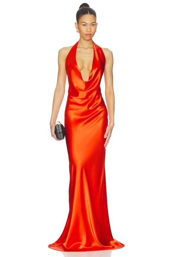 view 1 of 4 Theodora Dress in Aperol