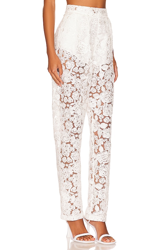 view 2 of 4 PIXIE パンツ in White