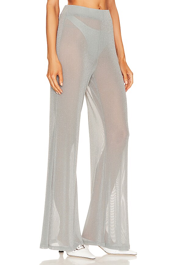 view 2 of 4 PANTALÓN PATINA in Silver Blue Mesh