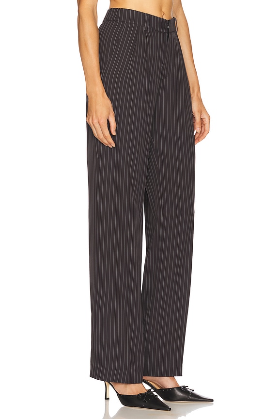 view 2 of 6 Harlow Pant in Gray & White Stripe