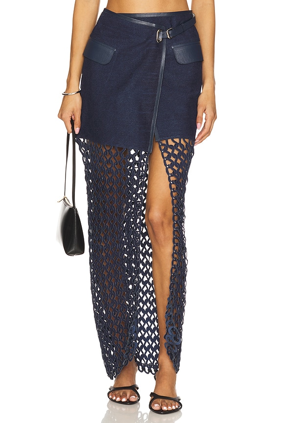 view 1 of 6 Bria Skirt in Denim