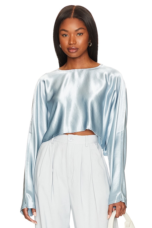 view 1 of 4 Emilia Crop in Sterling Blue