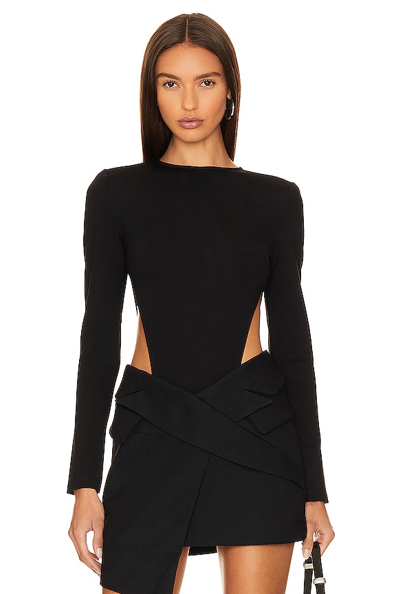 NONchalant Label Roan Bodysuit in Black | REVOLVE