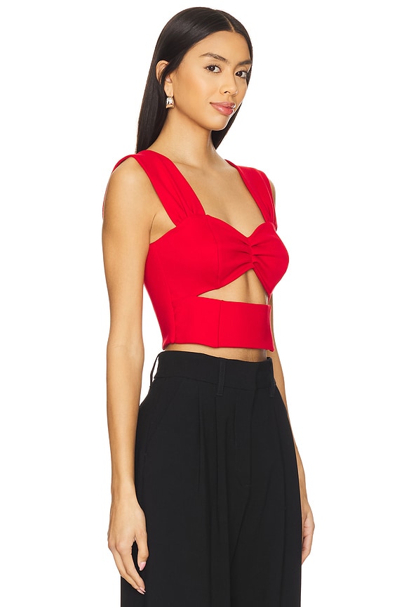 view 2 of 4 Juliana Crop Top in Cherry