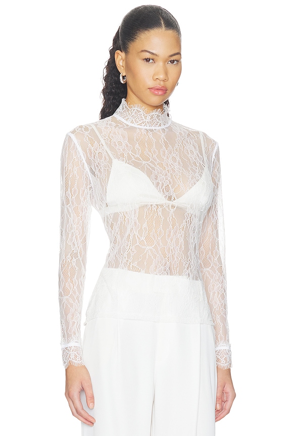 view 2 of 5 TOP DENTELLE MARY  in White