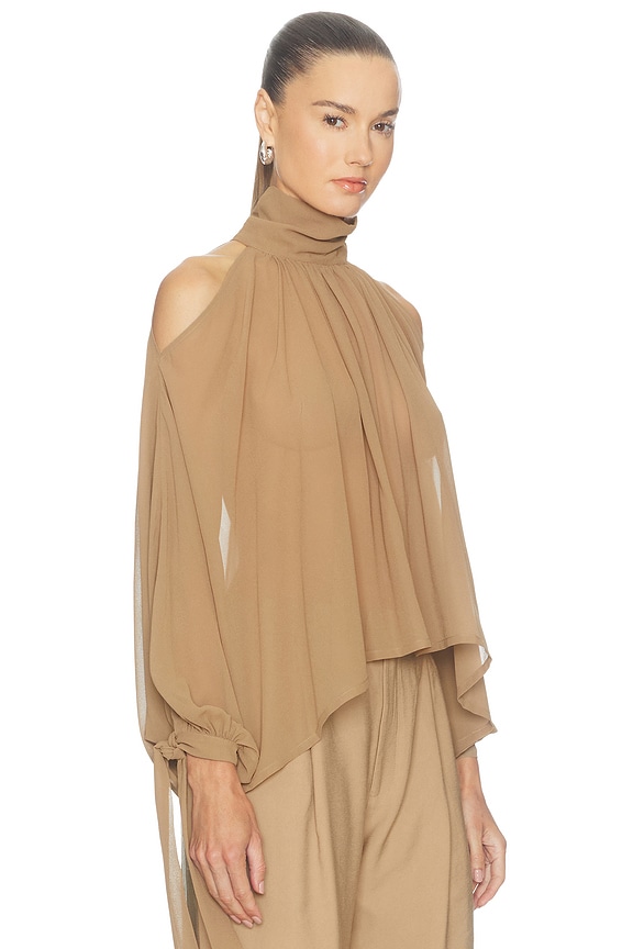 view 2 of 4 Juno Blouse in Camel