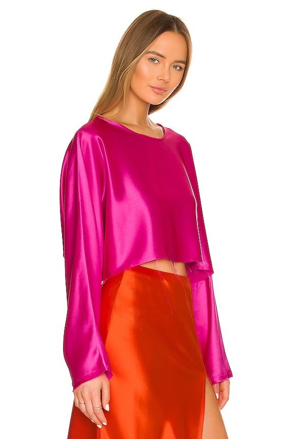 view 2 of 4 Emilia Top in Bubblegum Pink