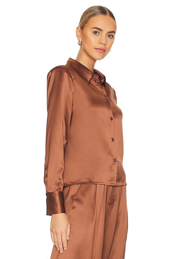 view 2 of 4 Tegan Blouse in Brown