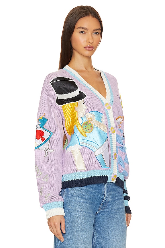 view 2 of 7 ALICE IN WONDERLAND 가디건 in Light Purple