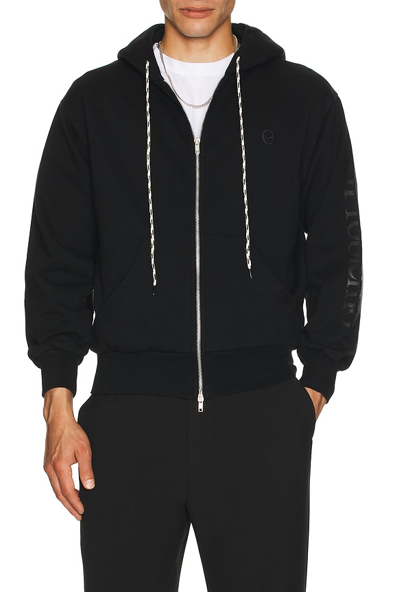 view 2 of 6 SWEAT À CAPUCHE À GLISSIÈRE ALIEN-O in Black