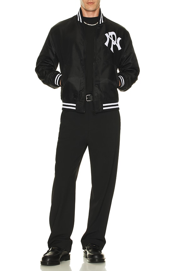 view 2 of 5 Nyp Nylon Varsity Jacket in Black