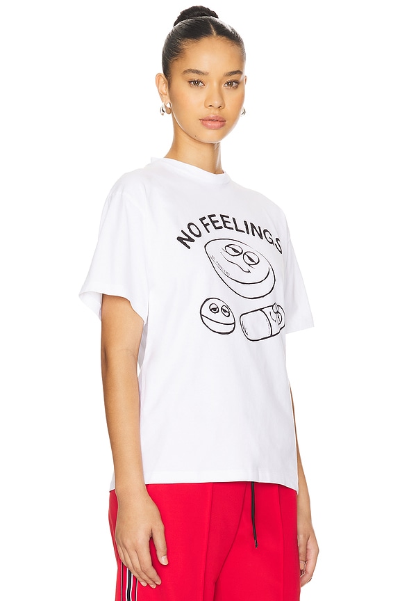 view 2 of 4 Hard Feelings Short Sleeve Tee in White