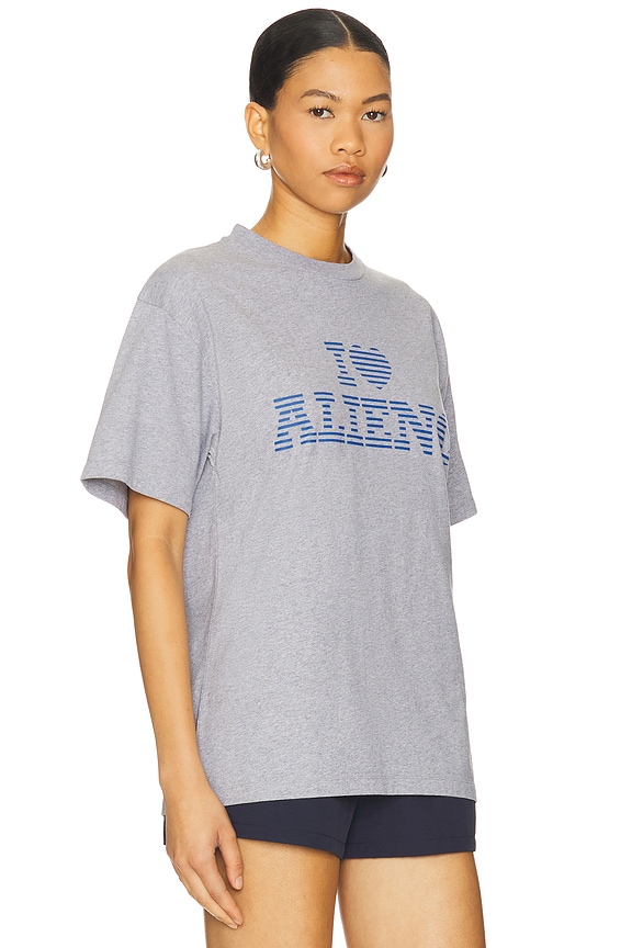 view 2 of 4 I Heart Short Sleeve Tee in Grey Marl