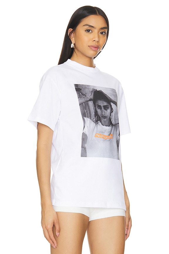 view 2 of 4 Mia Problemo Short Sleeve Tee in White