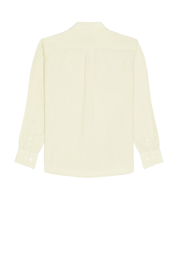 view 2 of 4 Algot Relaxed Cotton Linen Shirt in Pale Yellow