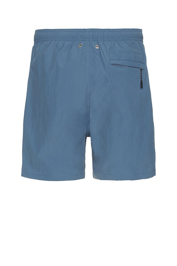 view 2 of 3 Hauge Recycled Nylon Swimmers Short in Fog Blue