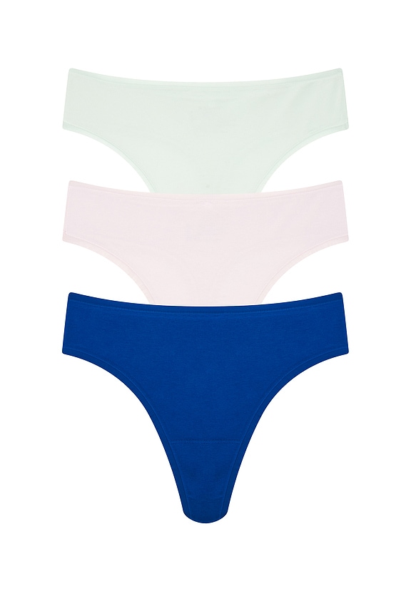 view 1 of 2 TANGA BLISS in Misty Orchid, Iced Mint, & Dark Cobalt