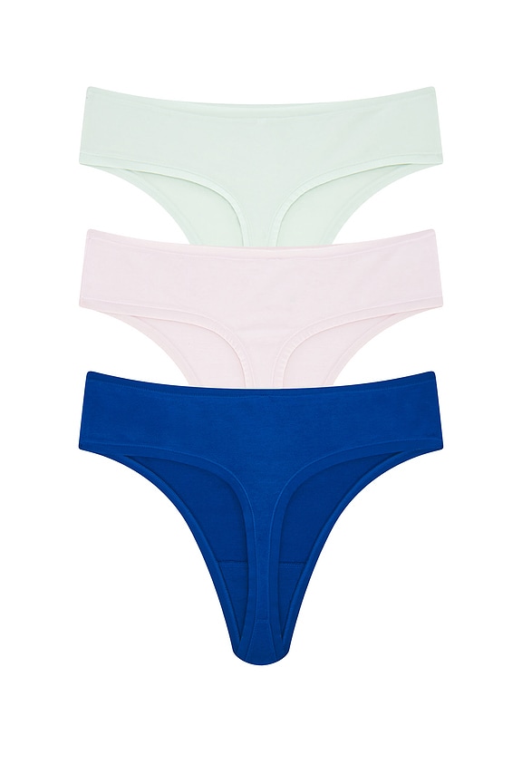 view 2 of 2 TANGA BLISS in Misty Orchid, Iced Mint, & Dark Cobalt
